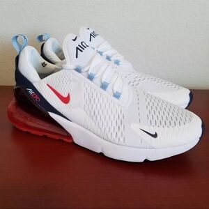 Nike Air Max 270 - USA White, Red, Navy. Women’s Size 10.5 / Men’s Size 8.5